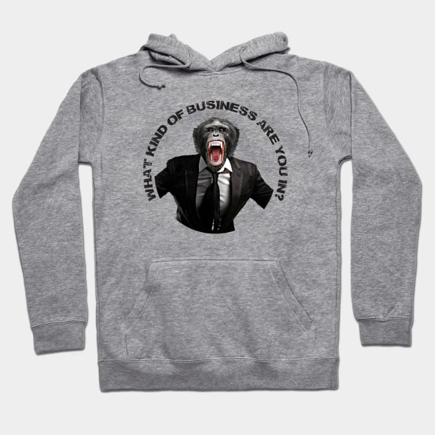 Monkey Business Hoodie by Alema Art